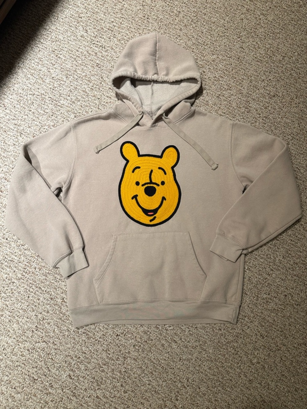 Disney Winnie The Pooh Hoodie with Knit Detail
